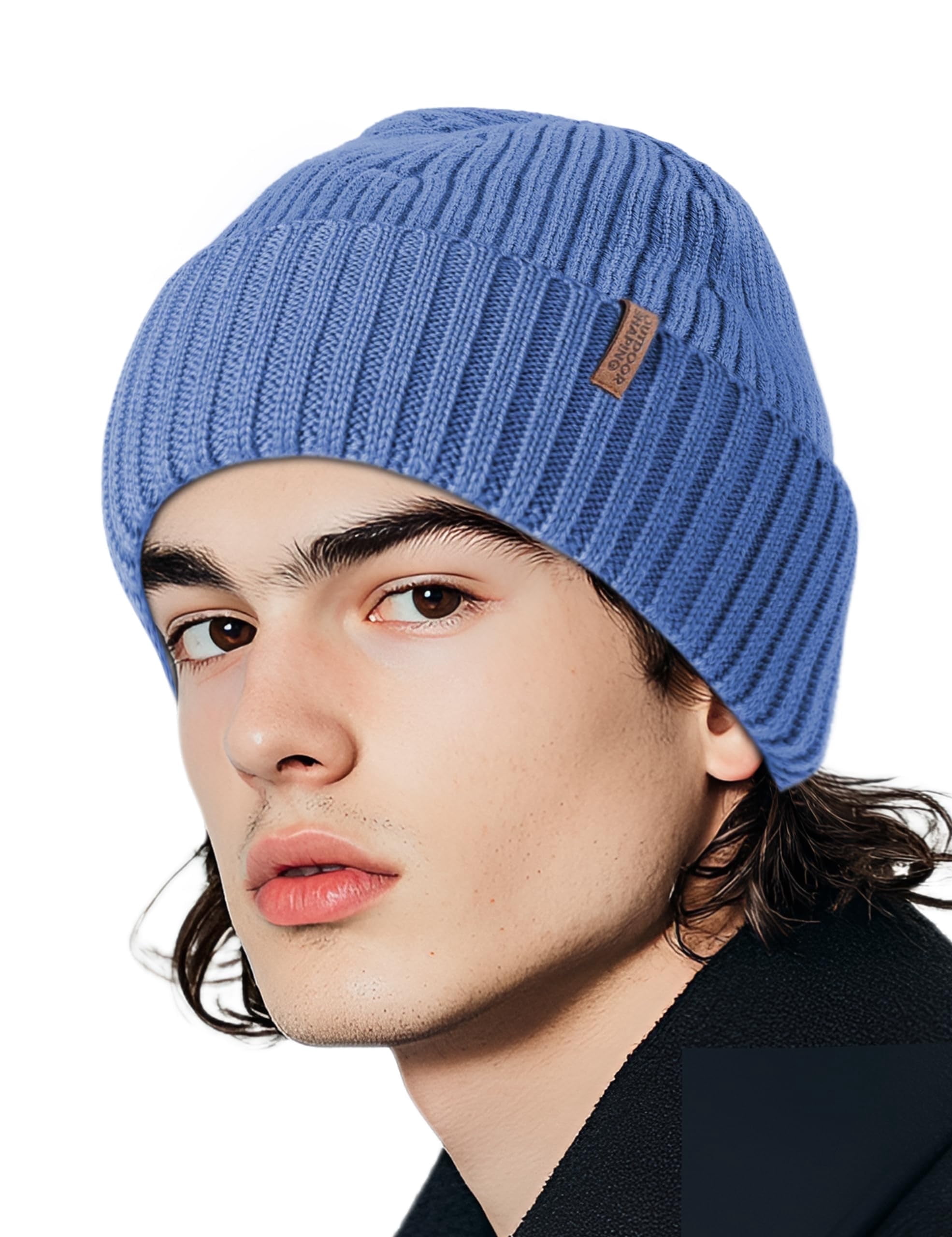 Merino Wool Beanie for Men & Women, Unisex Daily Cuffed  display picture 3