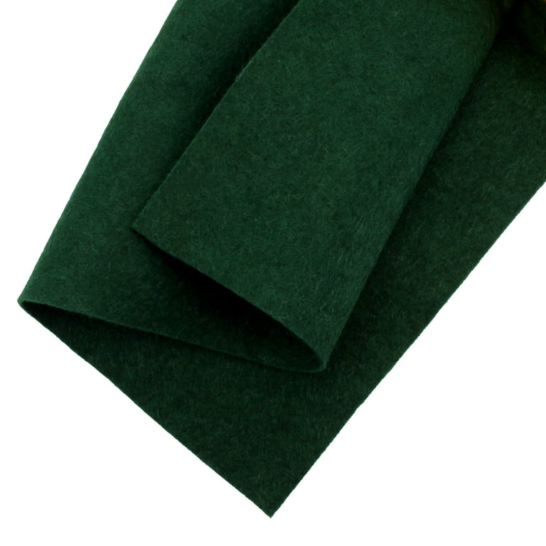 Hairbow Center Merino Wool Blend Felt Crafting Sheets ( 8 5/8 inch x 11 5/8 inch) - Hunter Green, Size: 1.5
