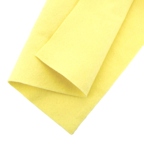 Merino Wool Blend Felt Crafting Sheets - Soft Yellow