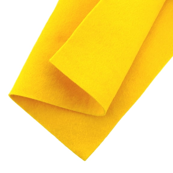 Merino Wool Blend Felt Crafting Sheets - Yellow