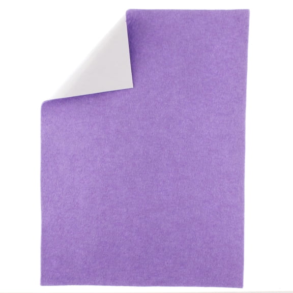 Merino Wool Blend Felt Crafting Sheets Adhesive Backed - Lavender