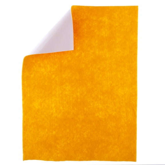 Merino Wool Blend Felt Crafting Sheets Adhesive Backed - Yellow Gold
