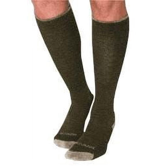 Merino Wool Calf-High Compression SocksCharcoal ''1 Count, Charcoal, Large 15 to 20 Compression Size''