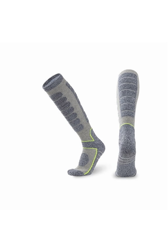 Merino Wool Knee High Ski Socks For Men Women Winter Skiing Snowboarding Outdoor Sports Assorted Colors 1 Pair Thermal Warm Cold Weather Sport Footwear