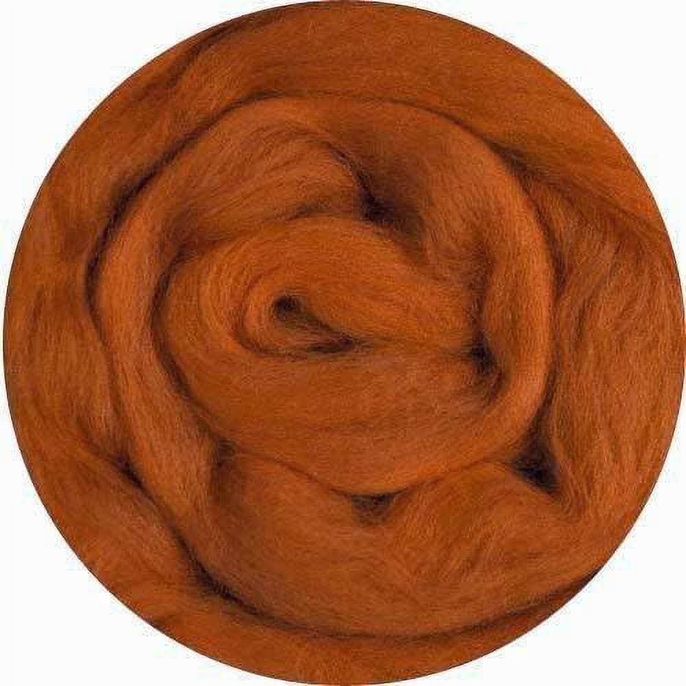 Merino Wool Roving For Felting Rust (Save4 Ounces)