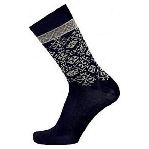 Merino Wool Socks Formal Casual Men's Women's Small (35-39) Blue Navy Fjallnas by Bengt & Lotta