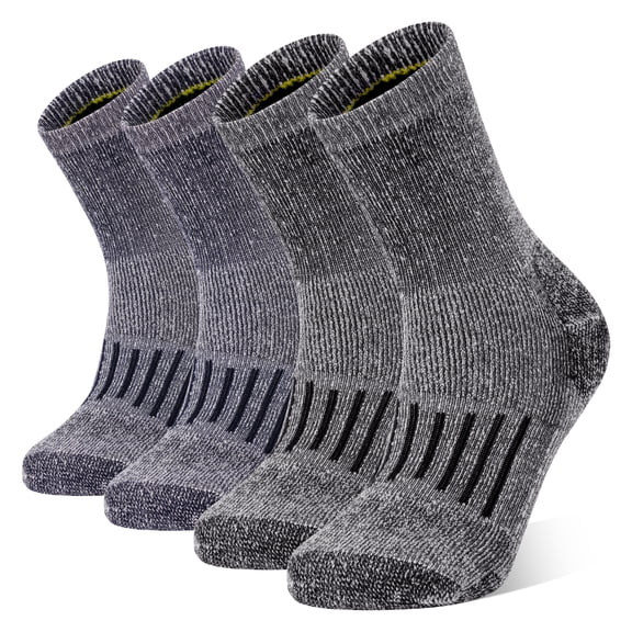 Merino Wool Socks for Men 2 Pairs Thermal Hiking Crew Socks Moisture Wicking Sock for Hiking Cycling Outdoor