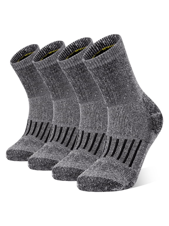 Merino Wool Socks for Men 2 Pairs Thermal Hiking Crew Socks Moisture Wicking Sock for Hiking Cycling Outdoor