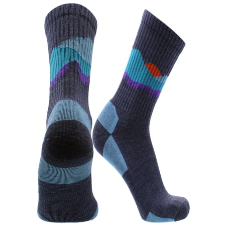 Merino Wool Socks for Men and Women (Blue Sunset, Medium)