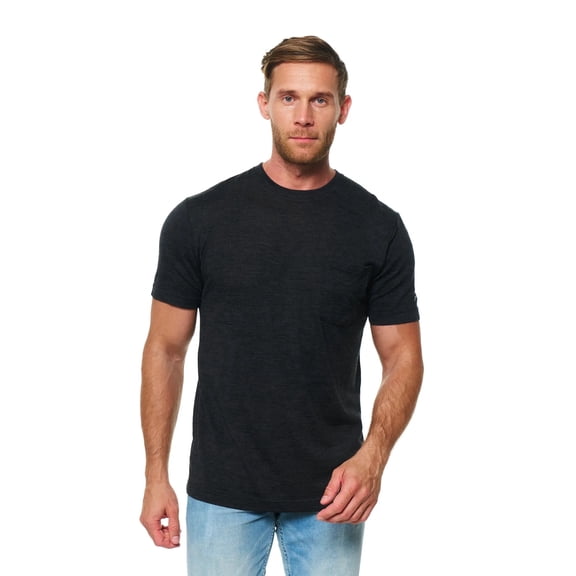 Merino Wool T-Shirt Mens - Short Sleeve Merino Wool Shirts for Men Sport Lightweight Thermal Base Layer Hiking Tshirt