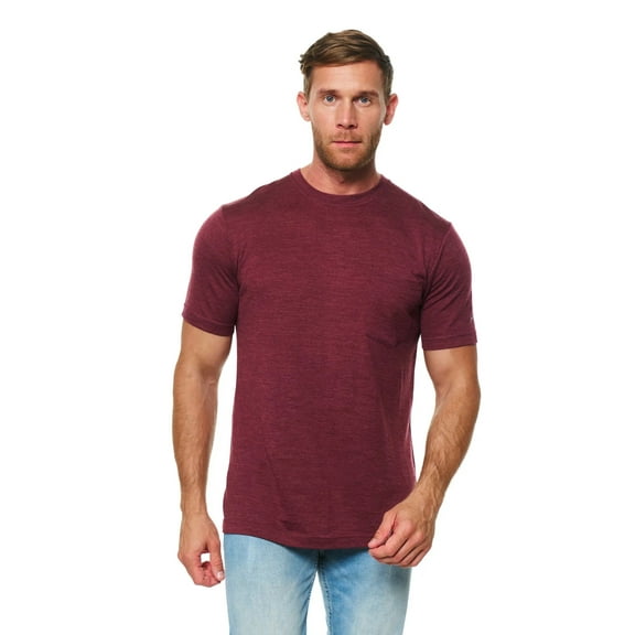 Merino Wool T-Shirt Mens - Short Sleeve Merino Wool Shirts for Men Sport Lightweight Thermal Base Layer Hiking Tshirt