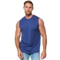 thumbnail image 1 of Merino.tech Men's Merino Wool Tank Top, Windsor Blue, Size XL, 1 of 8
