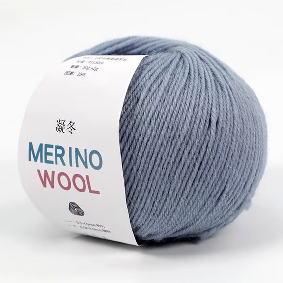 Merino Wool Yarn, Warm And Soft Yarn, Suitable For Hand-Knitting And Crochet, Medium Thickness, Suitable For Handmade Diy Clothes, Scarves, Hats