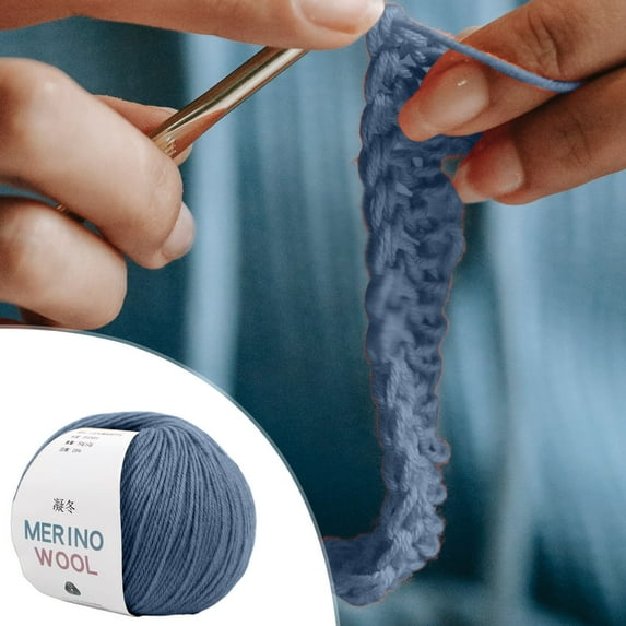 Merino Wool Yarn, Warm And Soft Yarn, Suitable For Hand-Knitting And Crochet, Medium Thickness, Suitable For Handmade Diy Clothes, Scarves, Hats