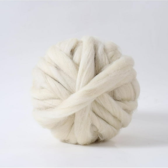 Merino roving Bulk Natural undyed Wool Spinning Fiber Felting Wool core Wool handspinning Wool fine Wool top carded Wool Clean roving (1lb)