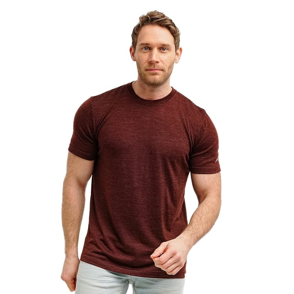 Merino.tech Mens Lightweight Merino Wool Short Sleeve T-Shirt X-Large, Heathered Black Pack of 3