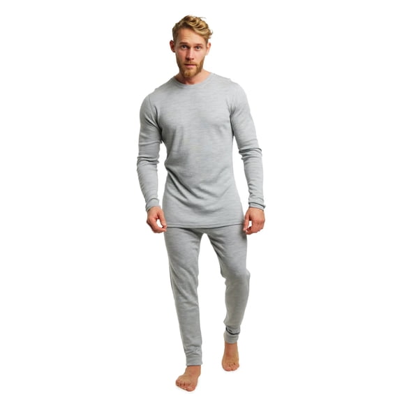 Merino.tech Merino Wool Base Layer Mens Set - Heavyweight, Midweight, Lite Merino Wool Thermal Underwear For Men Top, Bottom