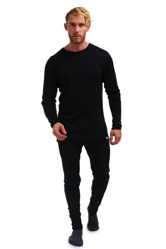 Merino.tech Merino Wool Base Layer Mens Set - Heavyweight, Midweight, Lite Merino Wool Thermal Underwear For Men Top, Bottom
