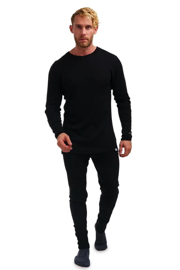 Merino.tech Merino Wool Base Layer Mens Set - Heavyweight, Midweight, Lite Merino Wool Thermal Underwear For Men Top, Bottom
