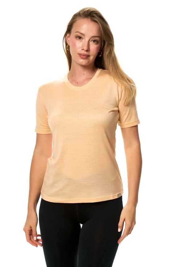 Merino.tech Merino Wool Shirt Women - 100% Merino Wool Base Layer Women Short Sleeve Tee