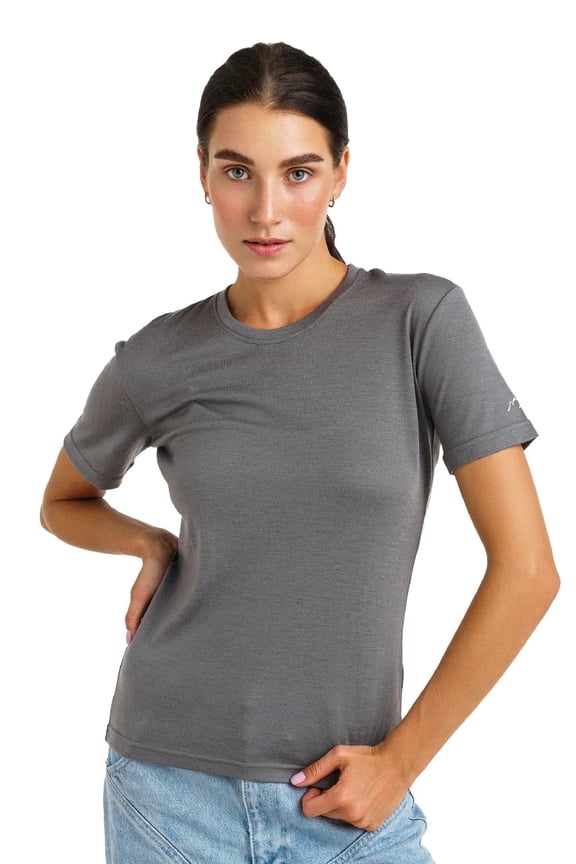 Merino.tech Merino Wool Shirt Women - 100% Merino Wool Base Layer Women Short Sleeve Tee