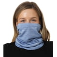 thumbnail image 1 of Merino.tech Neck Gaiter - 𝗦𝗼𝗳𝘁 Merino Wool Face Cover for Men and Women, Deep Blue - Single, 1 of 5