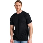 Merino.tech Mens Merino Wool Short Sleeve T-Shirt, Heat Black, Size 2XL