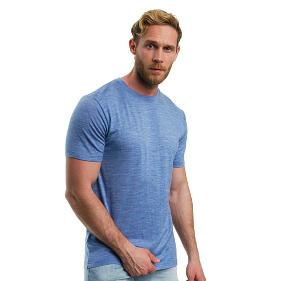 Merino.tech Merino Wool T-Shirt Mens - 100% Merino Wool Undershirt Lightweight Base Layer