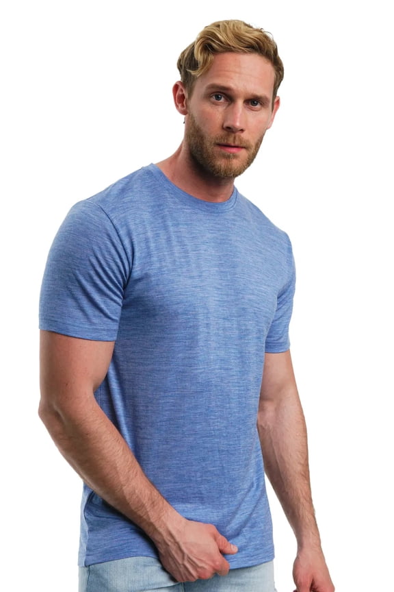 Merino.tech Merino Wool T-Shirt Mens - 100% Merino Wool Undershirt Lightweight Base Layer