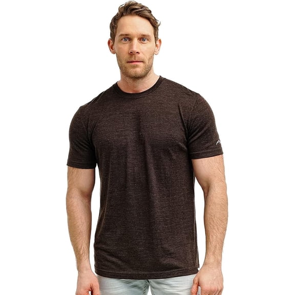 Merino.tech Men's Merino Wool Short Sleeve T-Shirt, Metal, Size XL