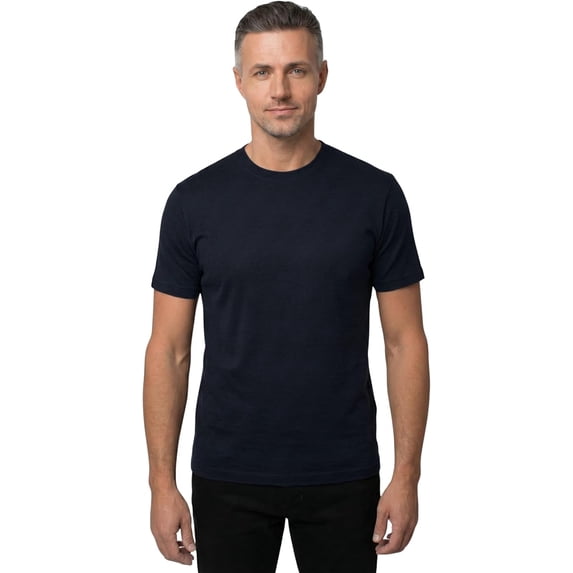 Merino.tech Men's Short Sleeve T-Shirt - ππΆπ΄π΅πππ²πΆπ΄π΅π Merino Wool Tee, Coal Black - L