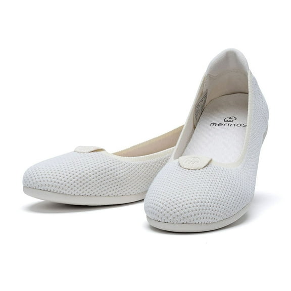 Merinos Women's Flats Natural White - Size 6