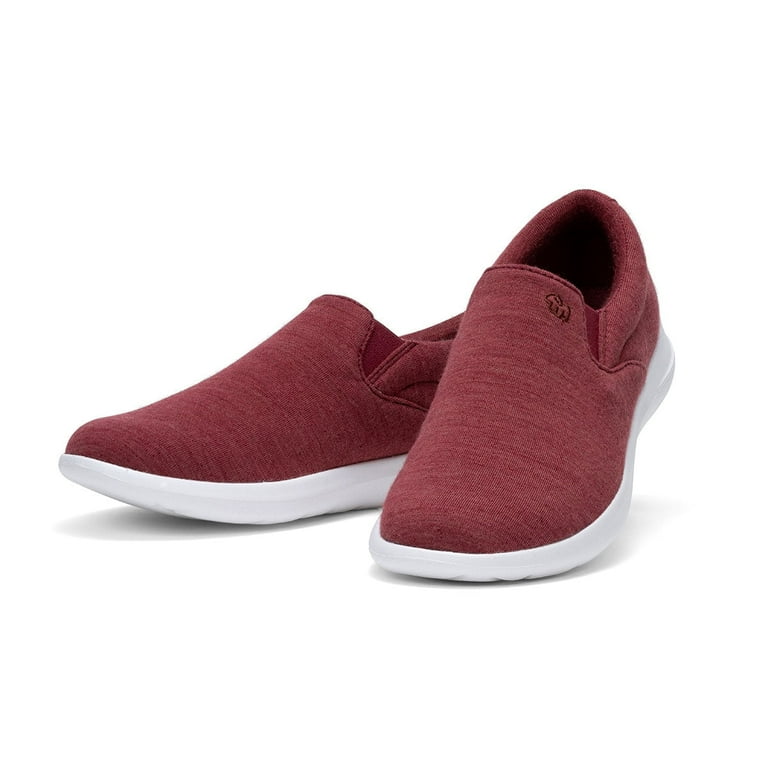 Merino\'s Mens 12 Red Merino Wool Slip On Loafer Sneakers Casual Comfort Shoes Merinos Mens 12 Red Merino Wool Slip-On Loafer Shoes  main image 3