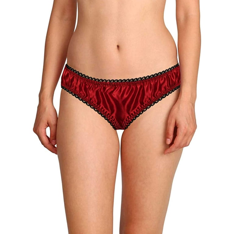 Buy MERISE Womens Sexy Silk Satin Bikini Panties with Different