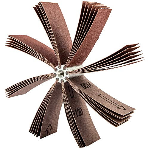 Merit Abrasives 481-08834154174 Aluminum Oxide B-8 Series Bore Polisher, I.D. 5.25 To 5.88 120 Grit