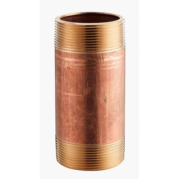 Merit Brass 1/2" X 3-1/2" Lead Free Seamless Red Brass Pipe Nipple