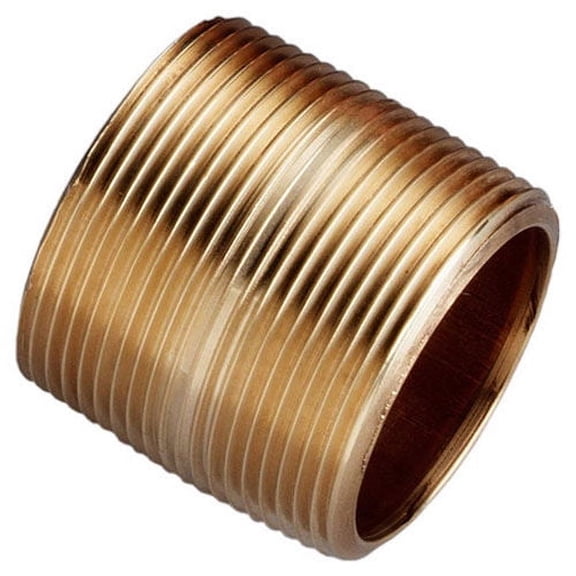 Merit Brass 1" X 1-1/2" Lead Free Seamless Red Brass Pipe Nipple