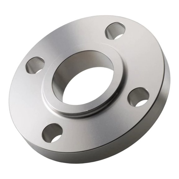 Merit Brass A450L-64 4 in. 150 lb Raised Face Stainless Steel Slip-On Flange, ANSI B16.5
