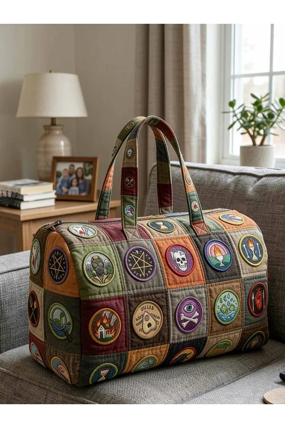 Merit Emblems Quilted Duffle Bag