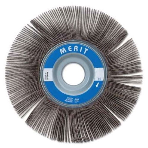 Merit Flap Wheel,6 in Dia, 1 in W, 1 in Arbor 08834123014