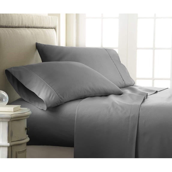 Merit Linens 4-piece Premium Ultra Soft Checker Design Bed Sheet Set