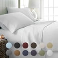thumbnail image 1 of Merit Linens 6 Piece Luxury Ultra Soft Deep Pocket Bed Sheet Set - California King - Chocolate, 1 of 2