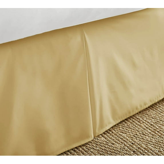 Merit Linens Premium Pleated Bed Skirt Dust Ruffle