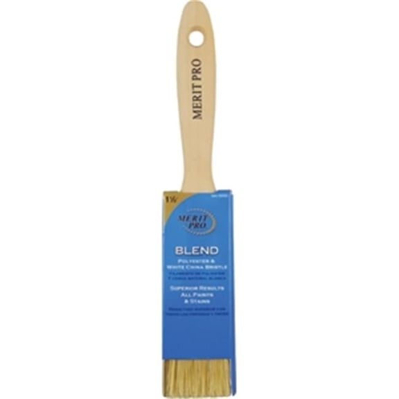 Merit Pro 32 1.5 in. White China Bristle Polyester Beavertail Brush