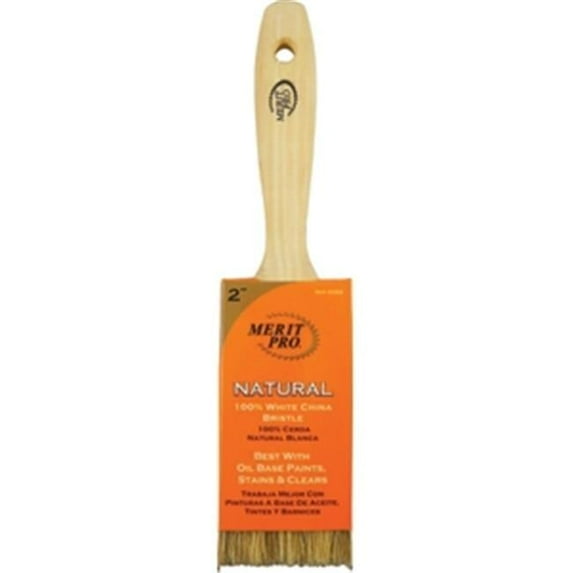 Merit Pro 358 2 in. 100 Percent White Bristle Beavertail Handle Brush