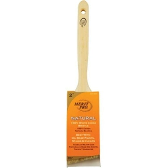 Merit Pro 363 2 in. 100 Percent White Bristle Angle Sash Brush