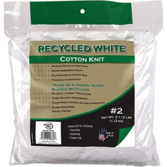 Merit Pro 64250 Recycled White Cotton Wiping Cloth