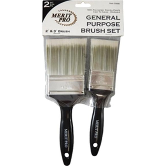 Merit Pro 680 2.3 in. Polyester Brush Kit - 2 Piece