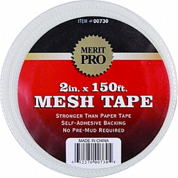 Merit Pro 730 2 x 150 ft. Mesh Tape - White