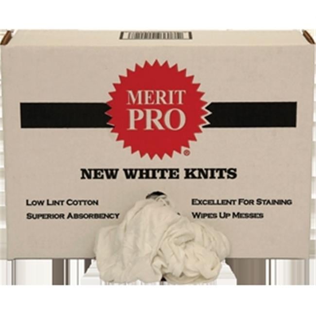 Mertex Rags Merit Pro MP01013 White New Washed Knit Rags- Red - Walmart.com